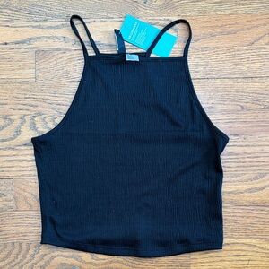 Women's Black Crop Top Size S